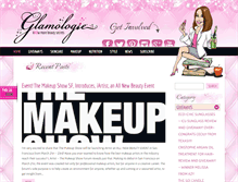 Tablet Screenshot of glamologie.com